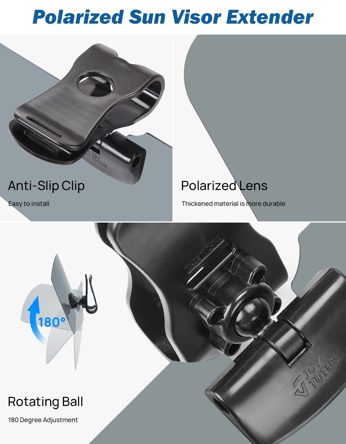 SUV Sun Visor Extender, Polarized UV400 Anti-Glare Shield