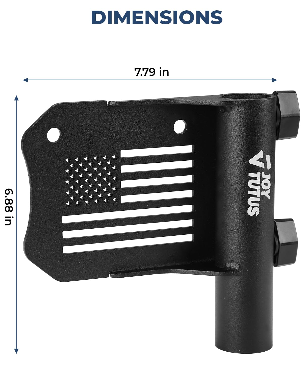 JOYTUTUS Truck Bed Flag Pole Mount Fit for Tacoma & Tundra, Fits Up to 1.18 Inch Diameter Flagpole