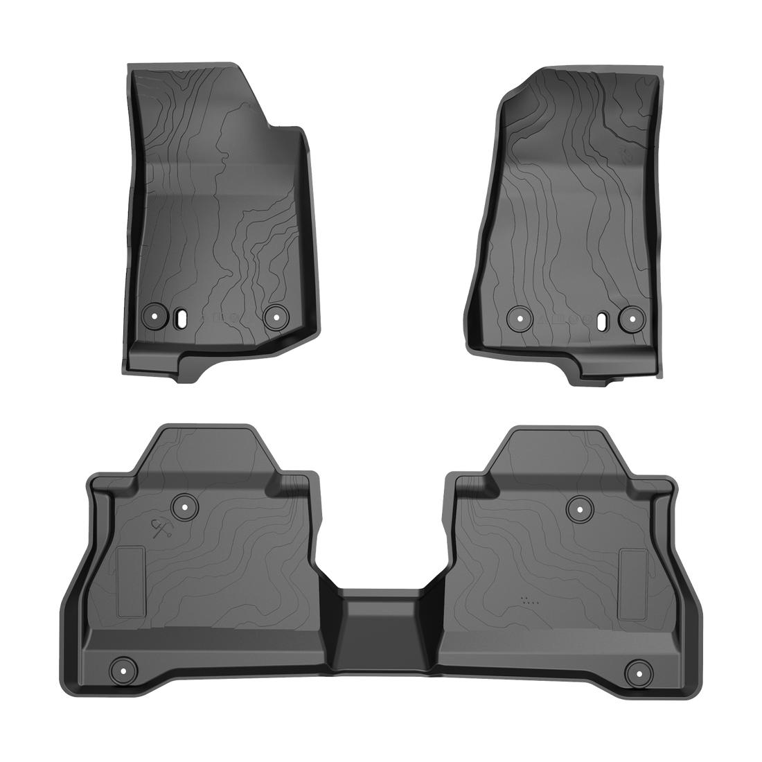 JOYTUTUS Floor Mats Fit for Gladiator 2020 2021 2022 2024, TPE All Weather Protection Floor Mats