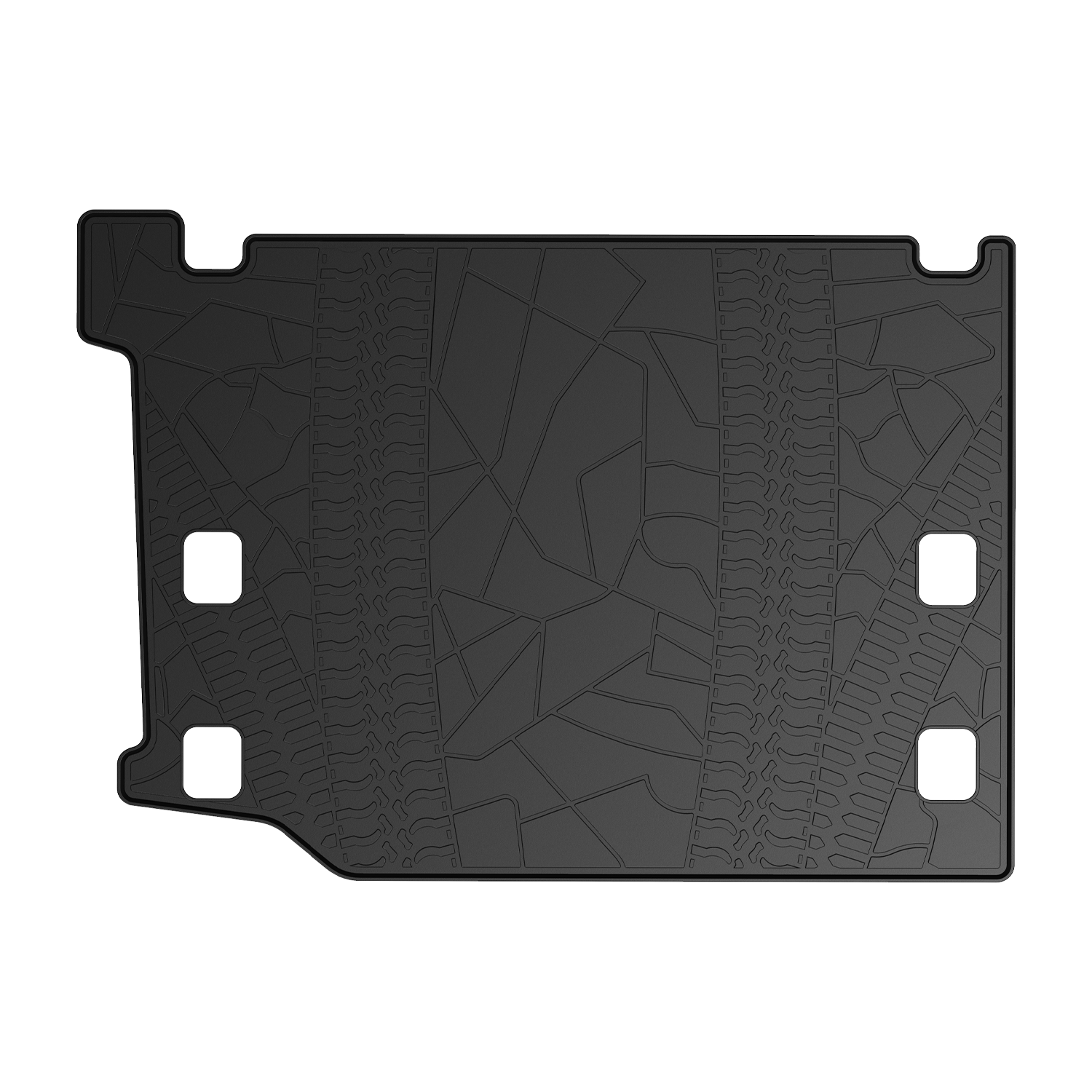 Cargo Mat, All-Weather Protection Trunk Mat Cargo Liners Heavy Duty Waterproof Odorless Durable fits 2021-2024 Wrangler JL 4XE 4 Door (Not Fits 4X4)