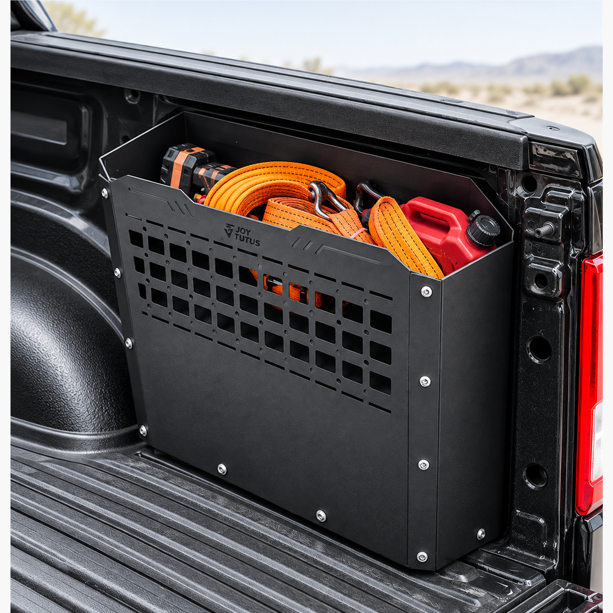 57L Metal Truck Bed Storage Box with MOLLE Panel for Ford F-150, F-250 & F-350 (2015–2026)