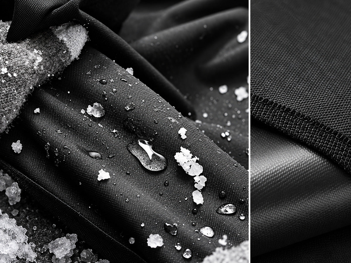 TOUGH FABRIC. WATERPROOF BACKING.
