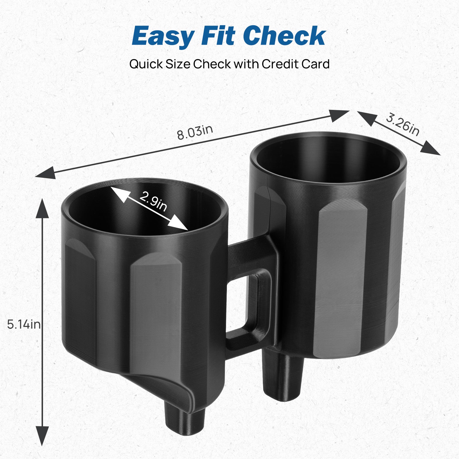 The Original Double 3rd Cup Holder for Jeep JL & Gladiator