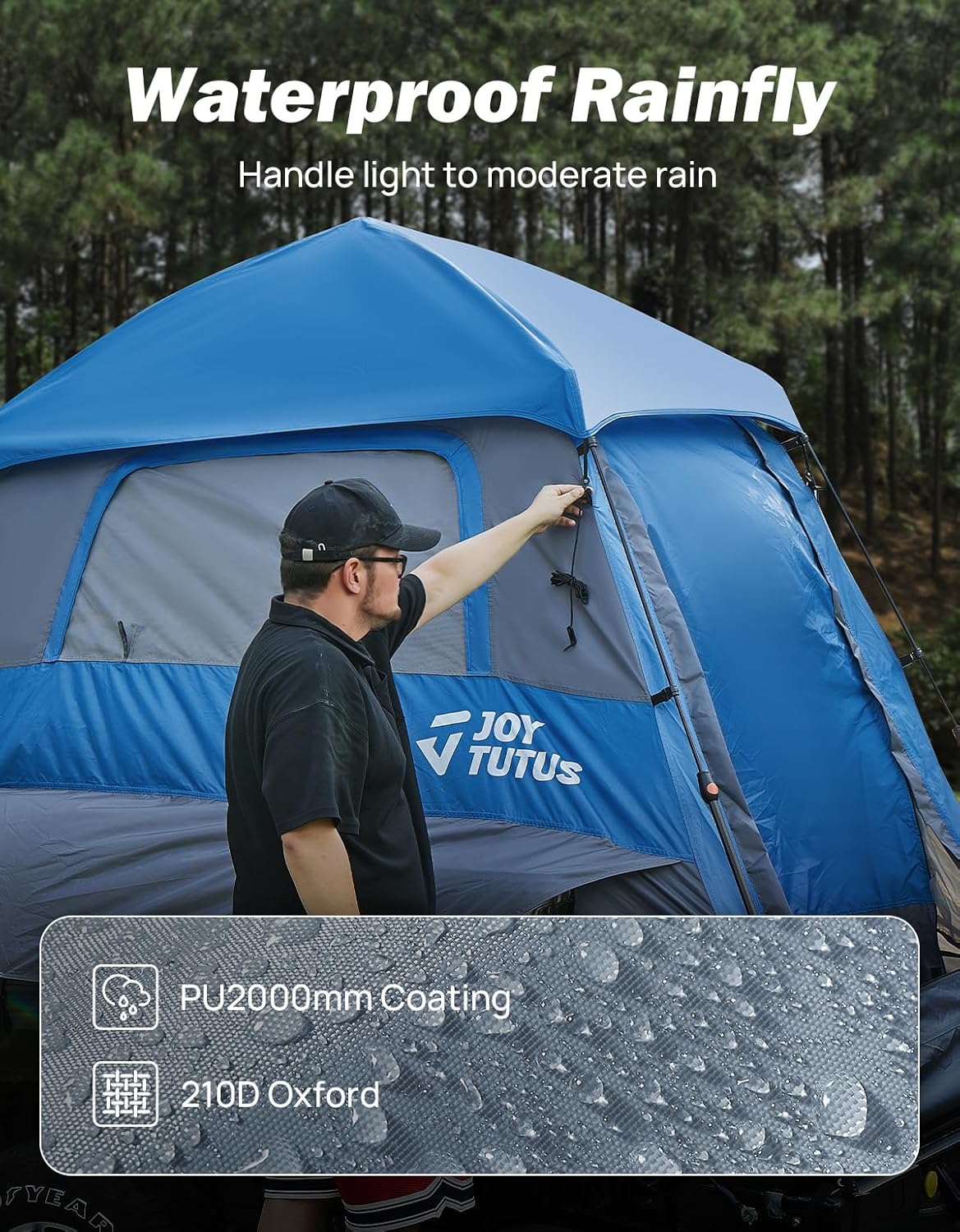 Truck Tent for 5'5" - 6'5" Truck Bed, Automatic Instant Setup Truck Camping Tent for 2 Person