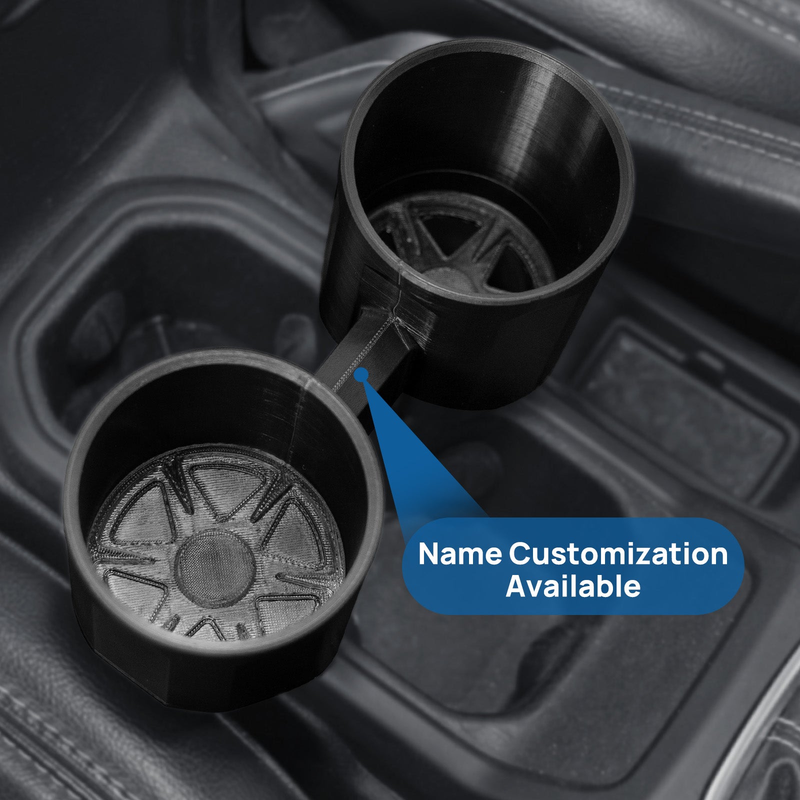 The Original Double 3rd Cup Holder for Jeep JL & Gladiator