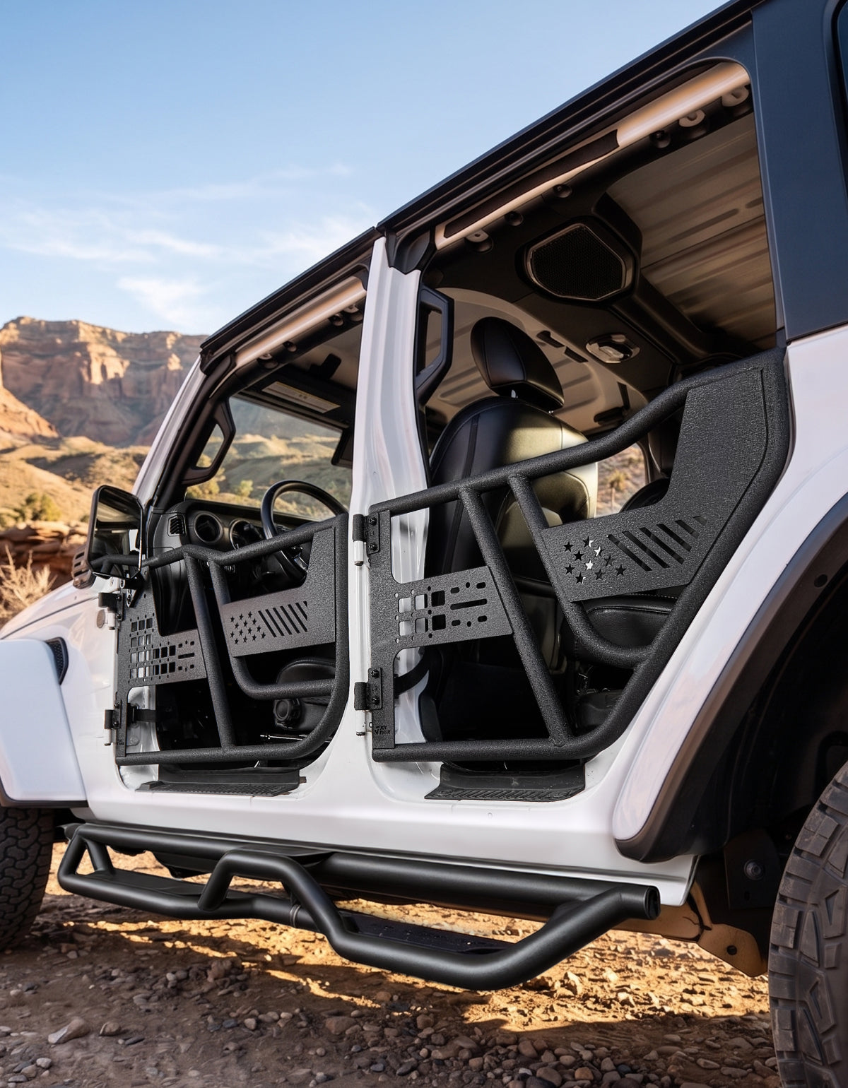 Tube Half Doors for Jeep Wrangler JL & Gladiator JT – 4 Door Off-Road Doors