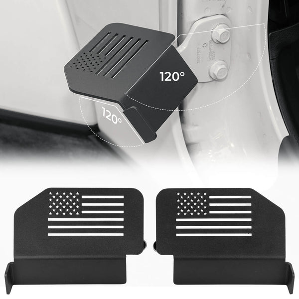 120° Doors Off Foot Pegs for Wrangler JK JL & Gladiator JT (2007–2026)