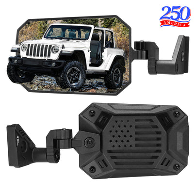 Doors Off Side Mirrors for Wrangler JL 2018–2026 & Gladiator JT