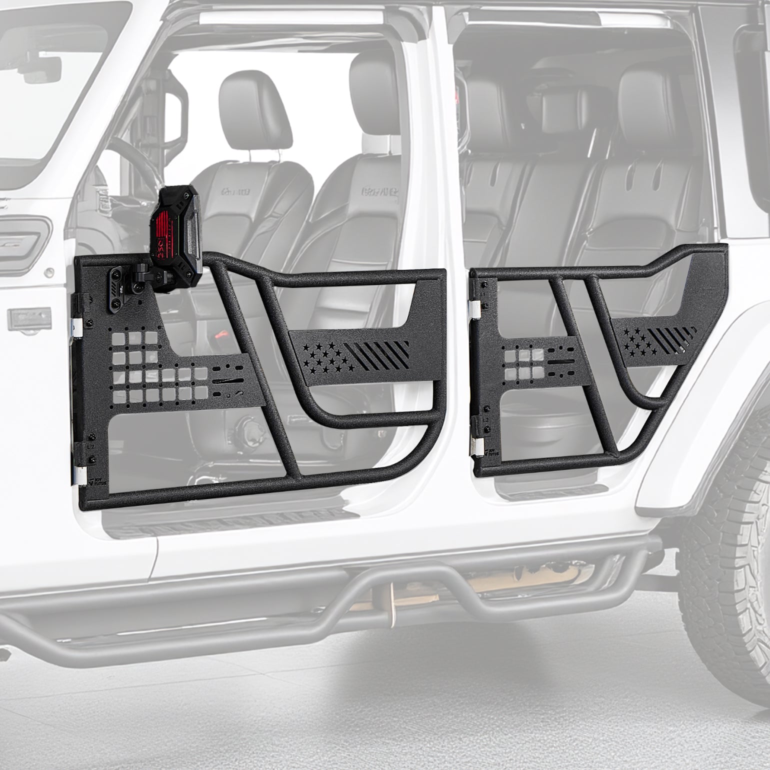 Tube Half Doors for Jeep Wrangler JL & Gladiator JT – 4 Door Off-Road Doors