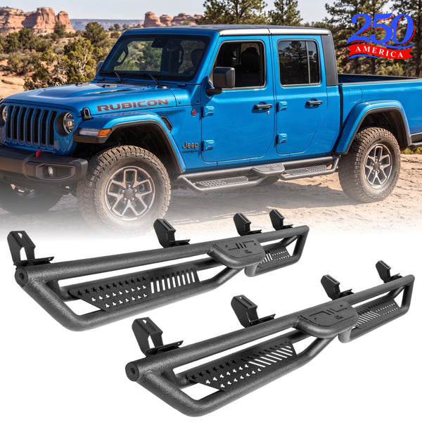 Running Boards Side Steps for Gladiator JT 2020–2026, 550LB Dual-Tier