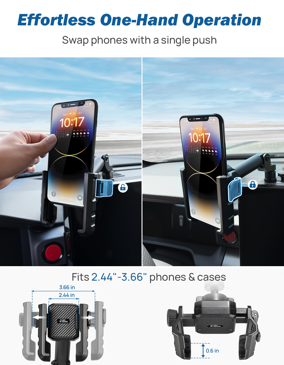 Dash Platform Phone Mount for Toyota 4Runner 2025, Metal Mount