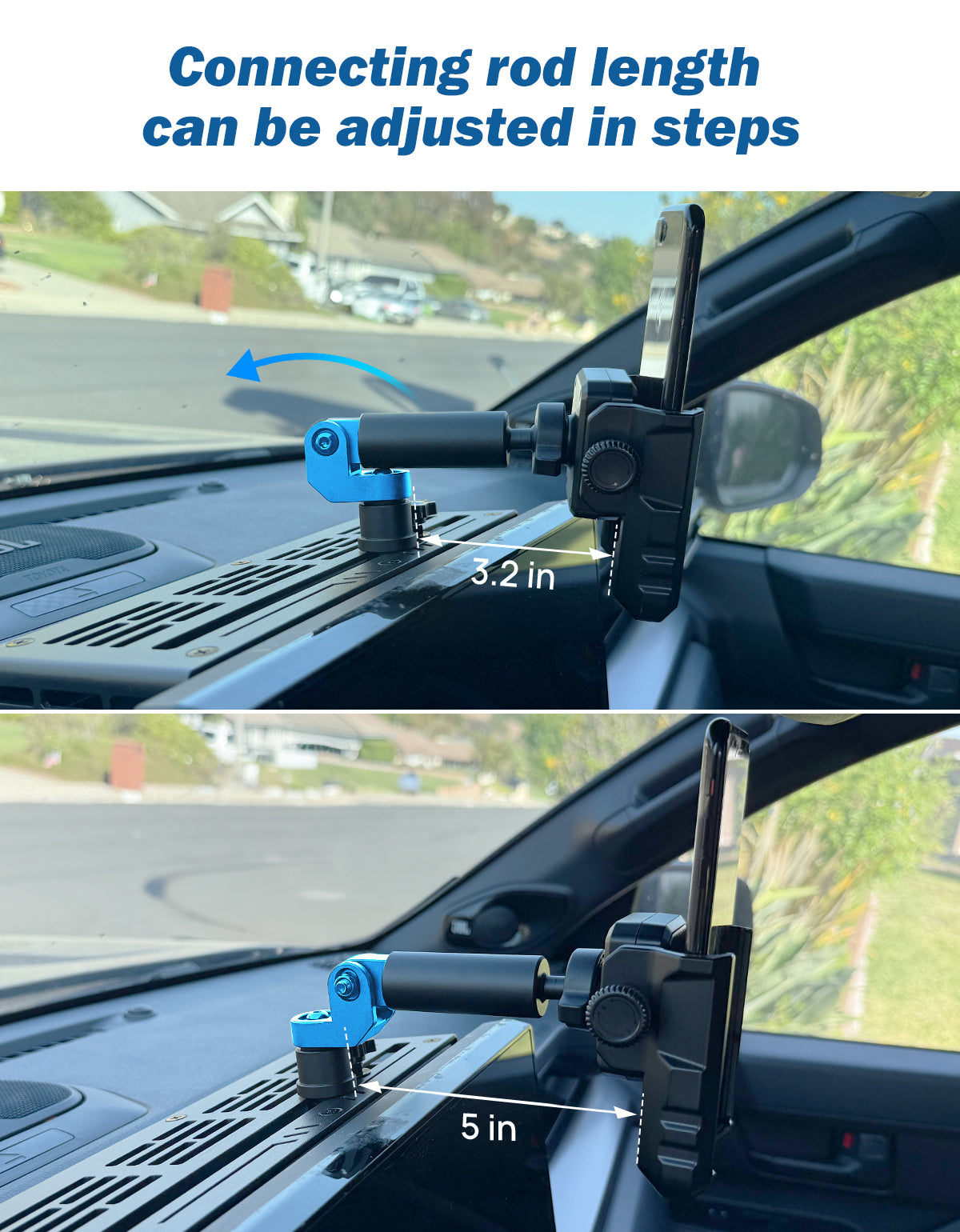 Dash Platform Phone Mount for Toyota 4Runner 2025, Metal Mount