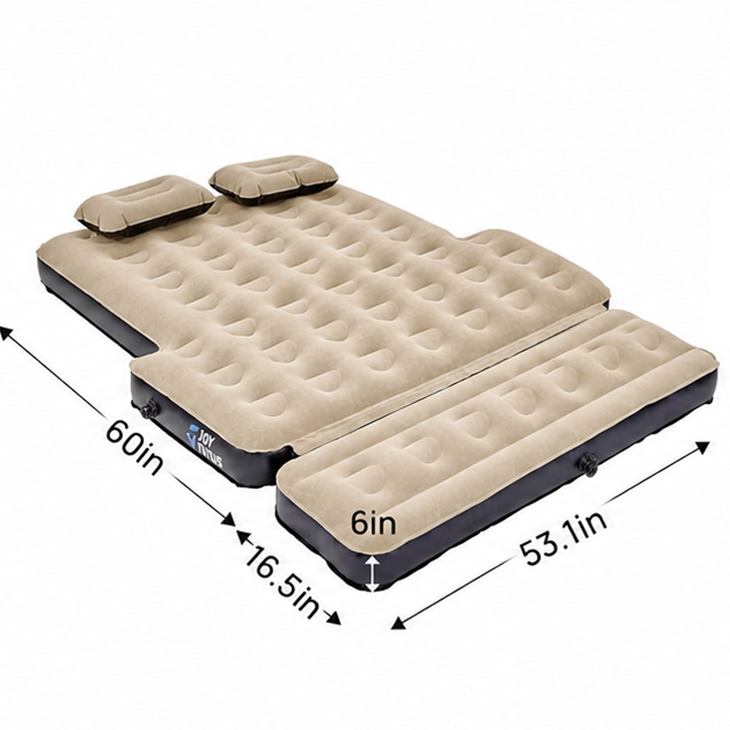 Truck Bed Air Mattress with Removable Extension