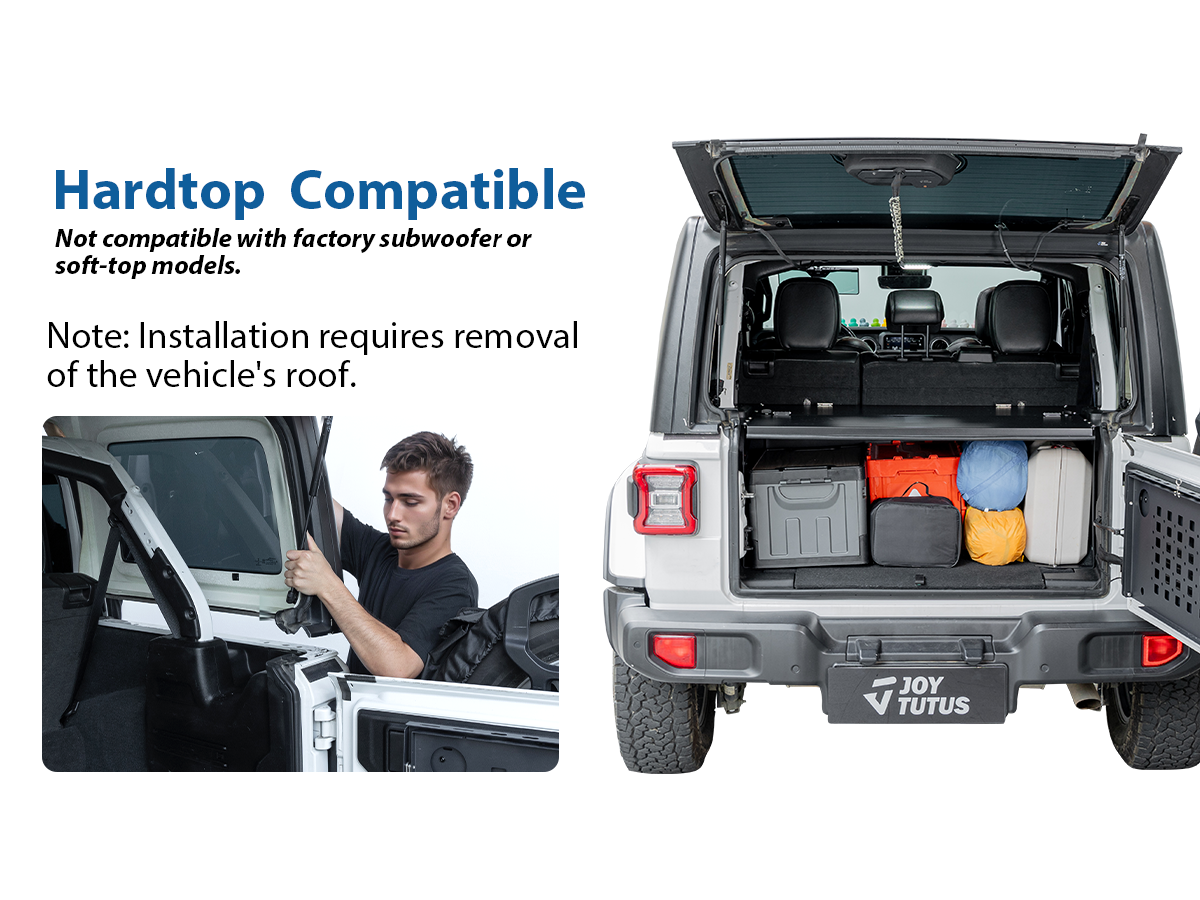 Designed for Hardtop Wrangler JLU Models