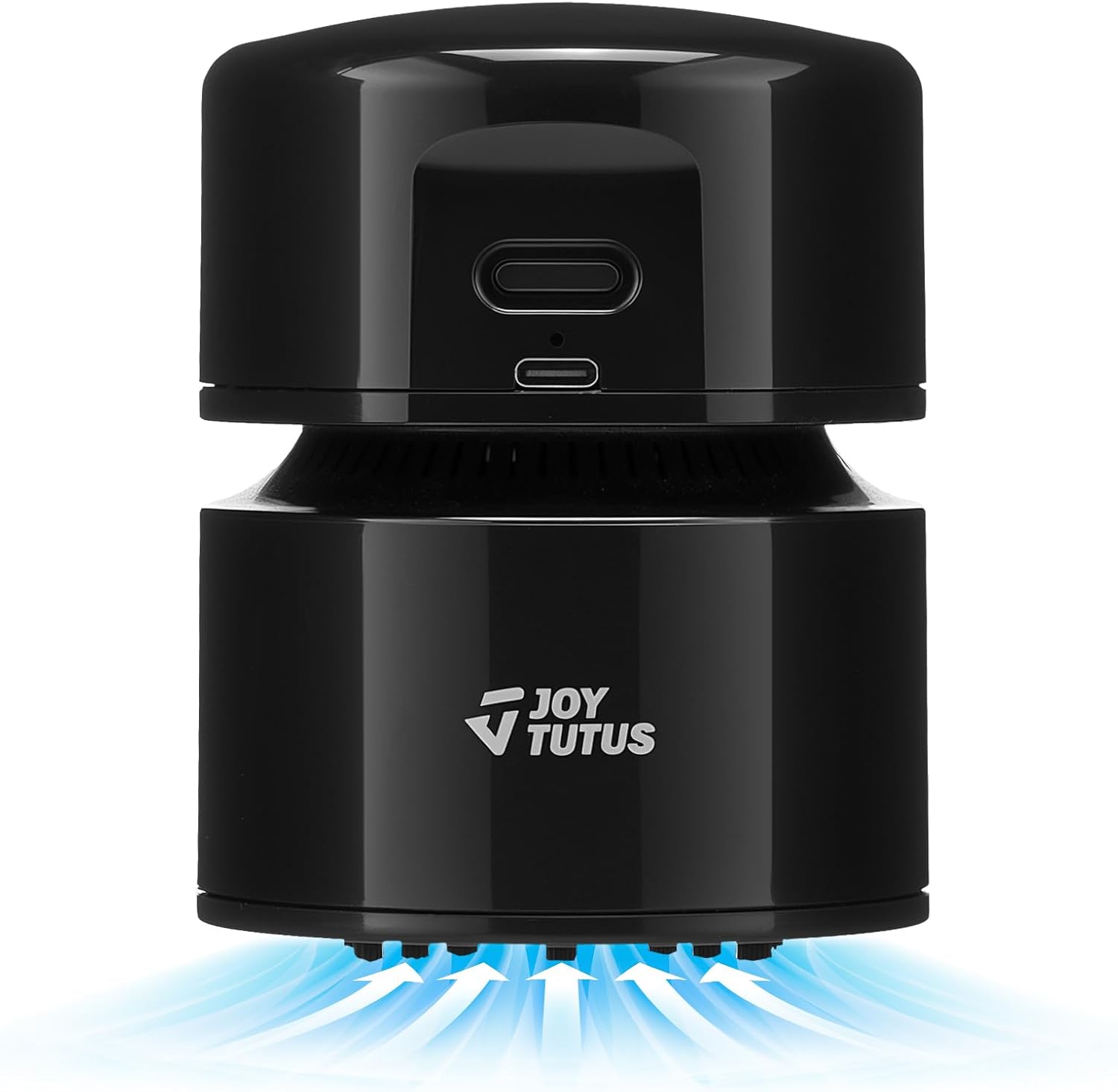 JOYTUTUS Mini Vacuum Cleaner Car Vacuum Portable Cordless 360º Rotatable Handheld Vacuum 2 Suction Modes USB for Car/Home/Pet Hair/Office/Desk/Keyboards Black