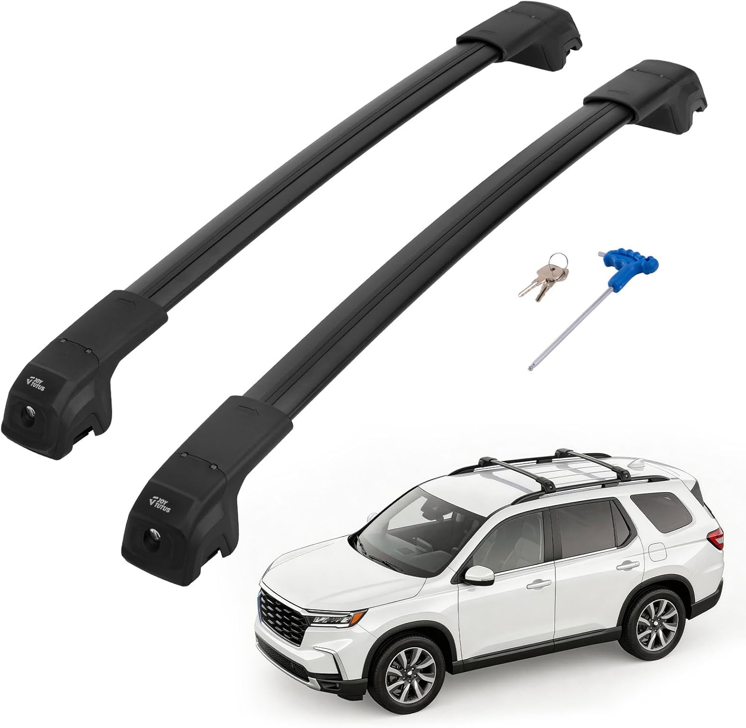 JOYTUTUS Lockable Roof Rack Cross Bars Compatible with Honda Pilot 2023-2025