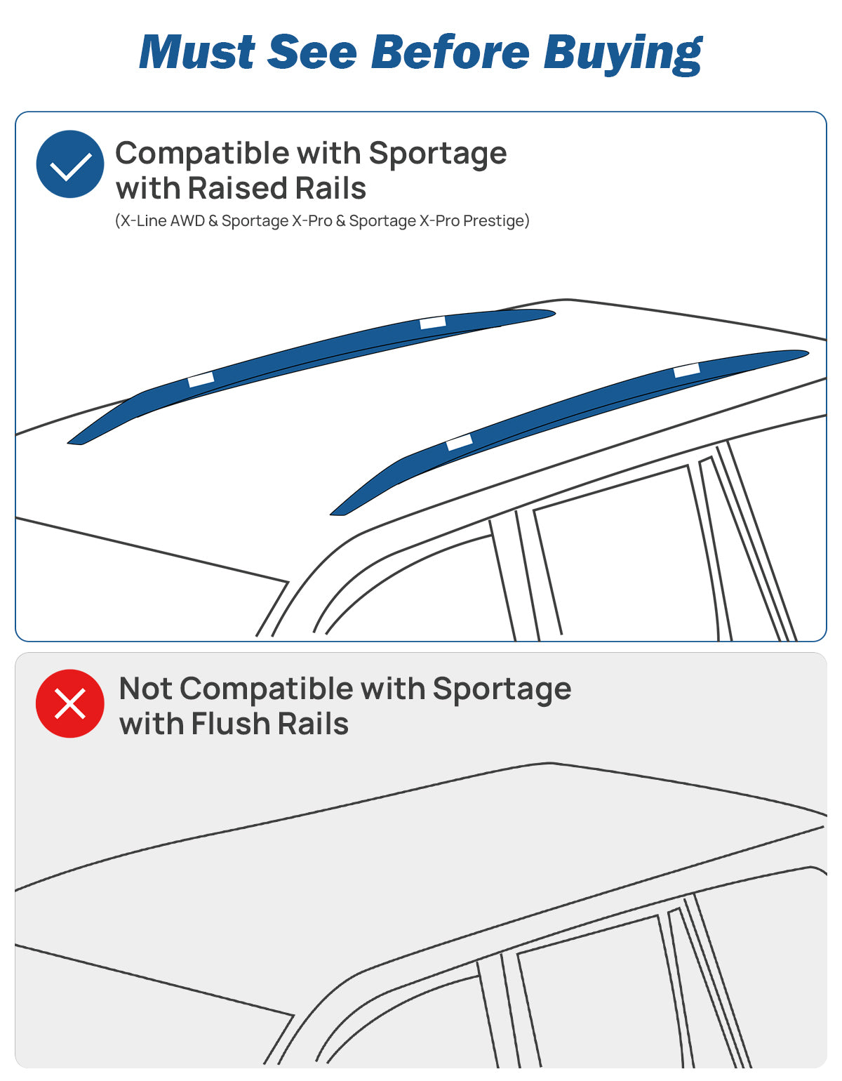 Subaru Forester (2014–2026) Roof Rack Cross Bars – Lockable for Raised Rails