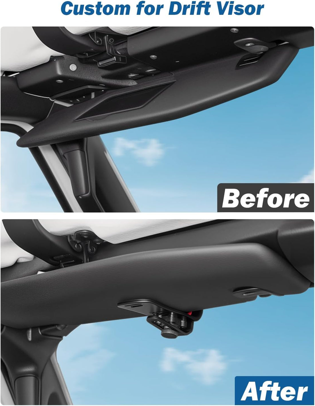 JOYTUTUS Drift Visor Clip for Car, Universal Floppy Car Sun Visor Repair Fix, Visor Mount Keep Sun Visor Up