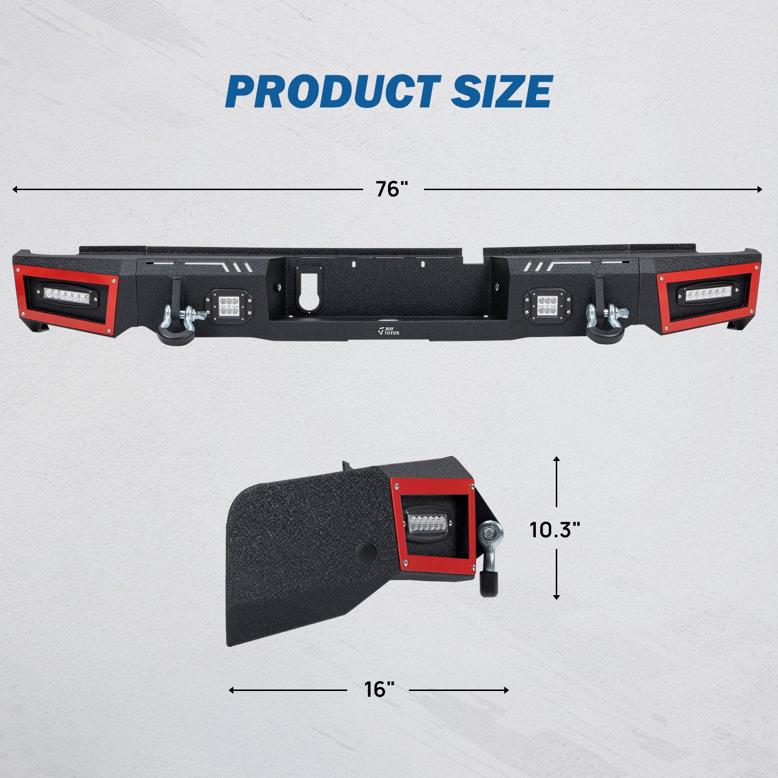 Ram 1500 Rear Bumper with LED Lights (2009–2018 & 2019–2024 Classic)