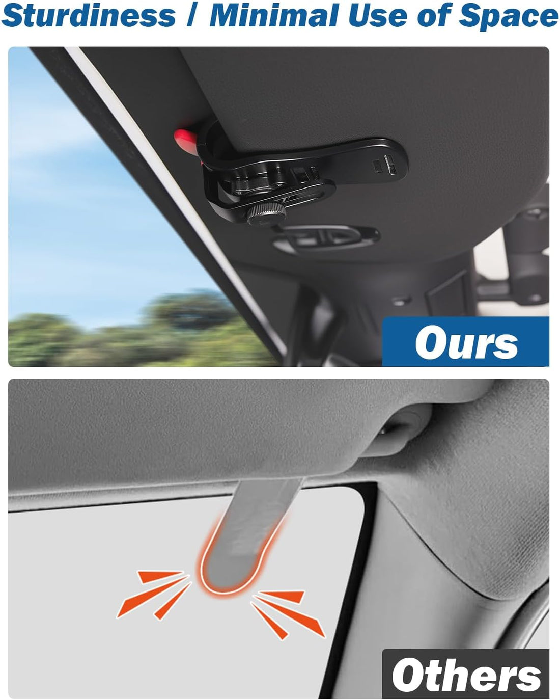 JOYTUTUS Drift Visor Clip for Car, Universal Floppy Car Sun Visor Repair Fix, Visor Mount Keep Sun Visor Up