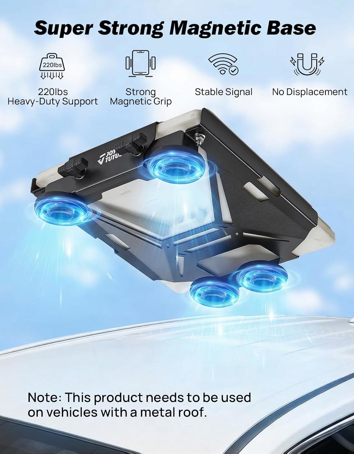 JOYTUTUS Starlink Gen 3 Mount 440lbs Quick Release Magnetic Mount Starlink Accessories for Cars, Boat, Pickups, Rvs and Trucks