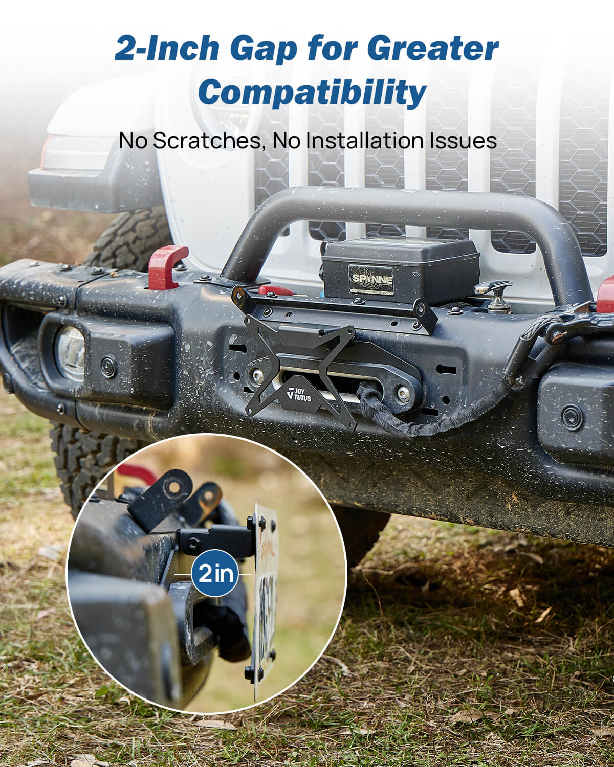 Universal Flip-Up License Plate Mount for 10" Hawse Fairlead