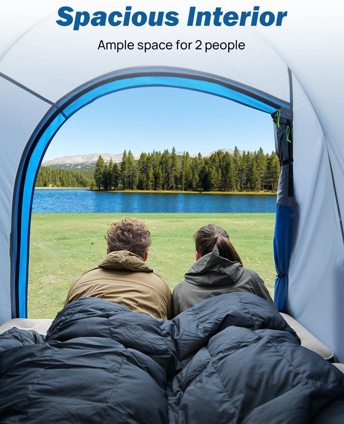 Truck Tent, Portable Truck Bed Tent for 5.5'-5.8' with Rainfly