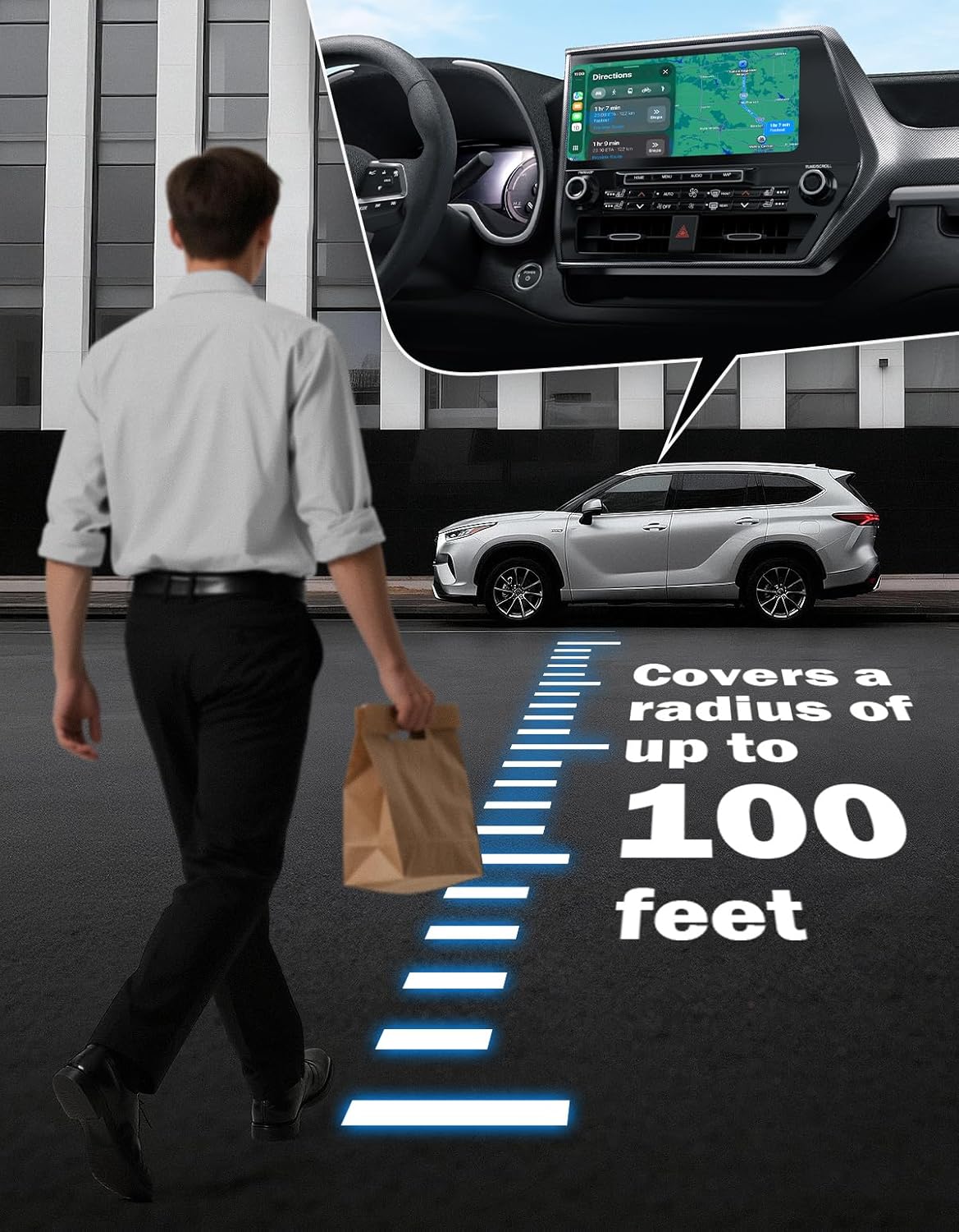 JOYTUTU Wireless CarPlay Adapter, 3 in 1 Wired to Wireless for iphone CarPlay & Android Auto, Adapter Compatible with USB C & Type C, Mini Cube Design for Cars with Built-in Wired