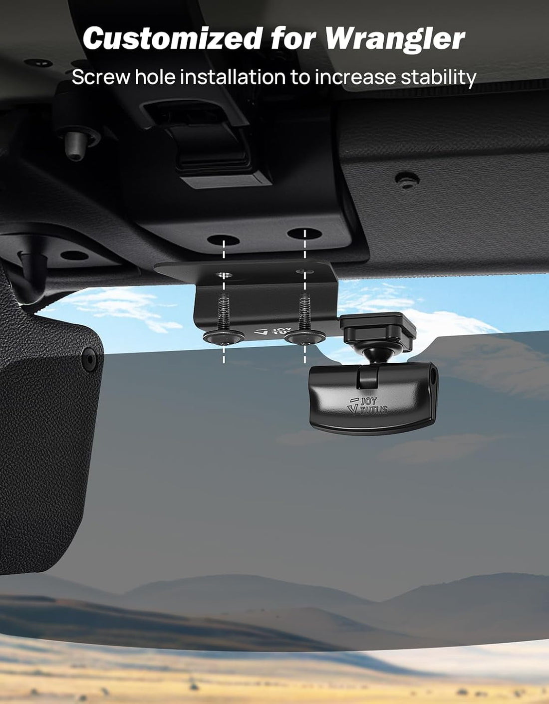 JOYTUTUS Polarized Sun Visor Extender Compatible with Jeep Wrangler JL JLU JT 2018-2025&Gladiator 2020-2025,Anti-Glare Polarized UV400 Protection, Safe Driving Extension for Glare/UV Ray/Stray Light