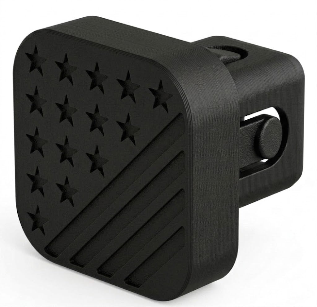 Joytutus 3D American Flag F150 Trailer Hitch Cover | Heat Resistant ABS Snap-On Fit for Ford F-150