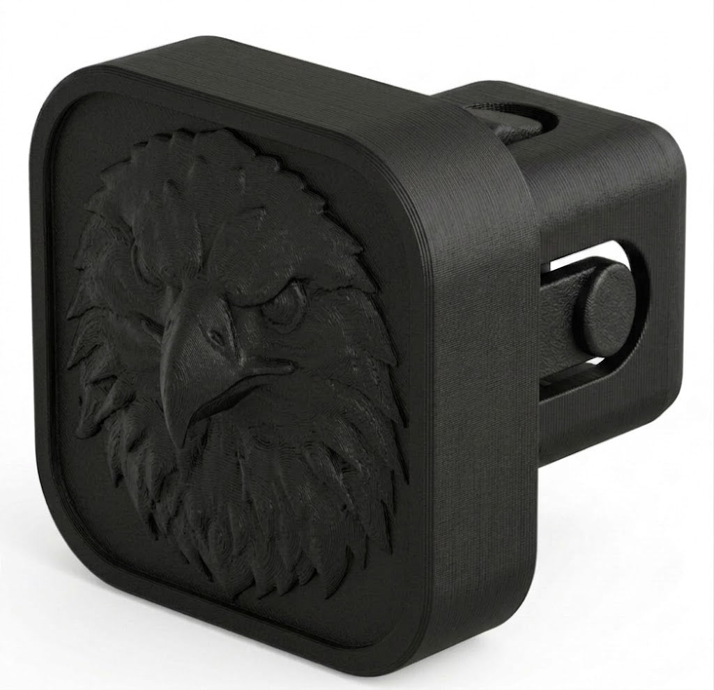 Joytutus 3D Printed 2.5D Bald Eagle Trailer Hitch Cover for Ford F-150 | 2" Receiver Easy Install