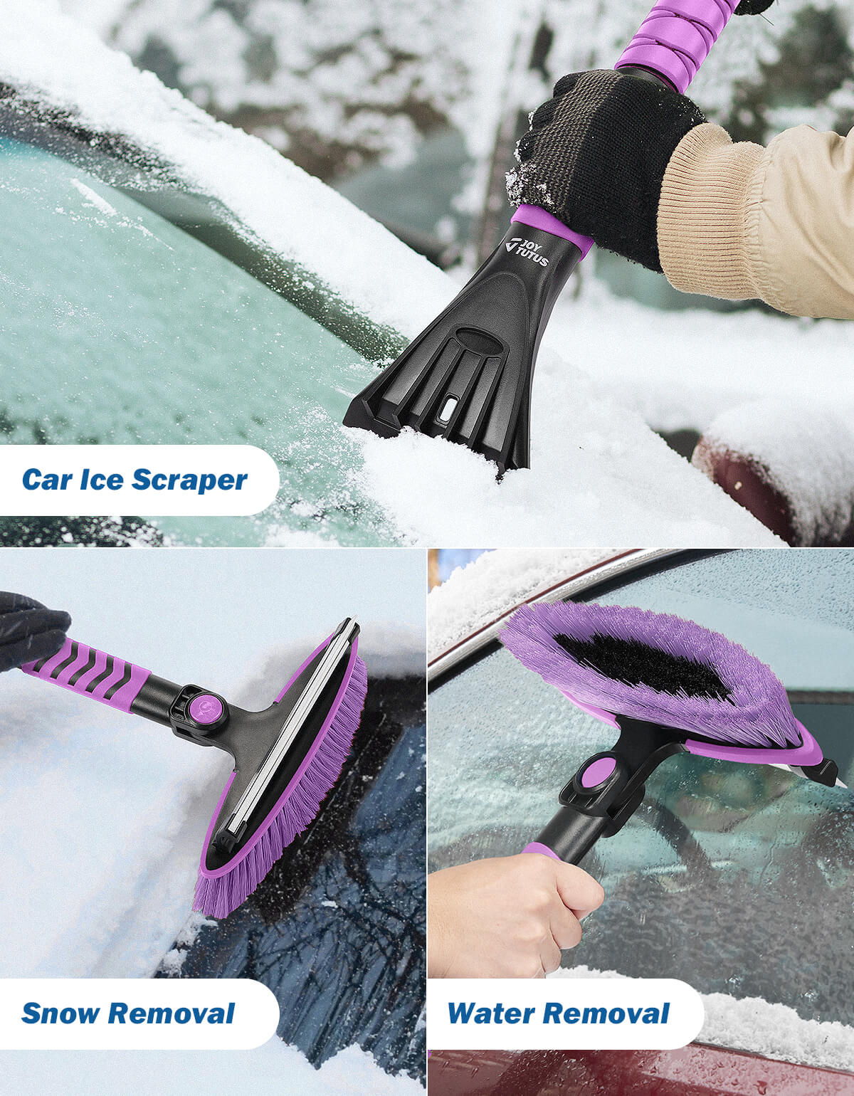 41.5 Inch Snow Brush and Ice Scraper for Car Windshield