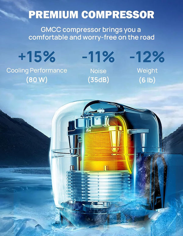 41 Quart Car Portable Refrigerator with Ice Cream Mode,Electric Cooler Fridge,Camping Freezer