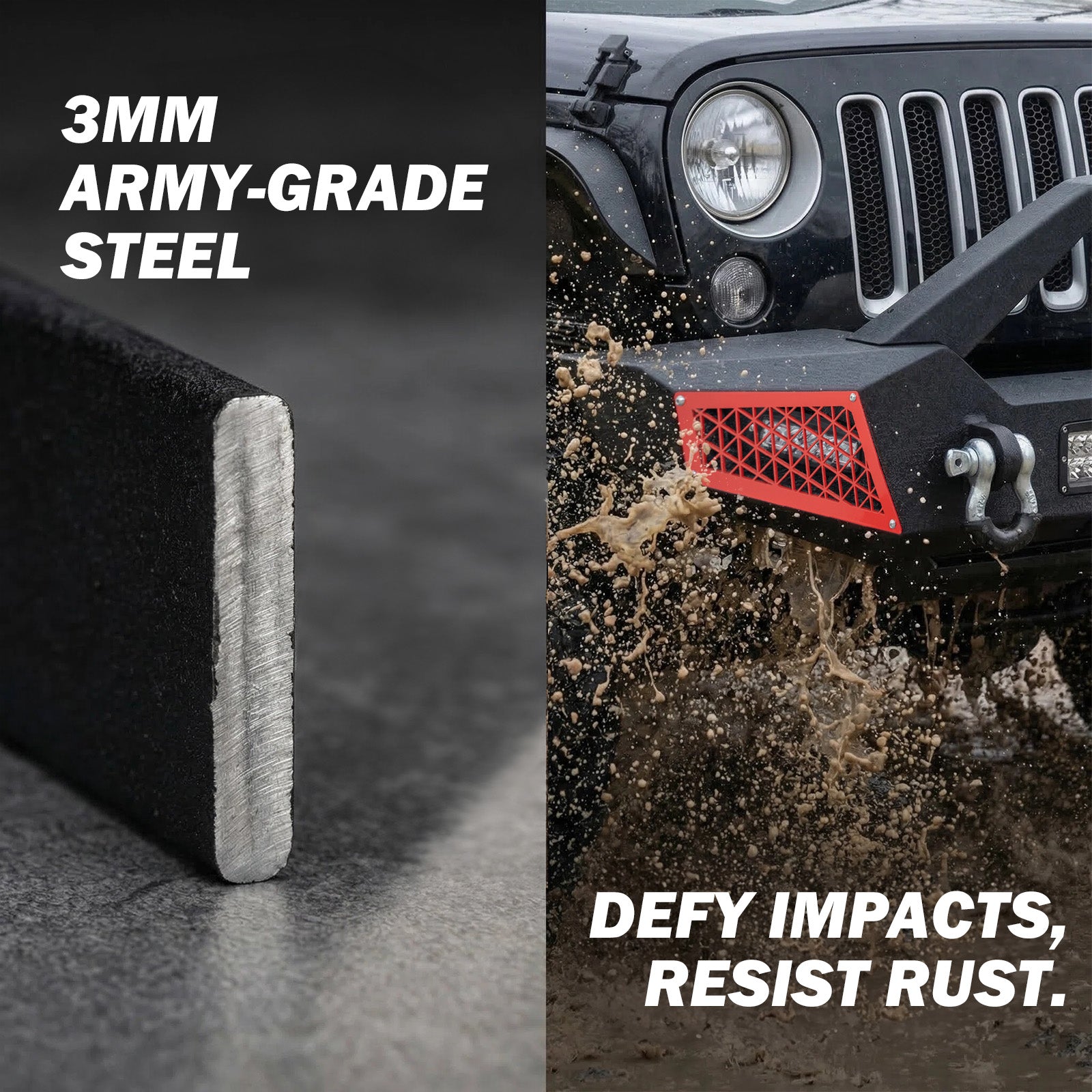 Jeep Wrangler JK (2007–2018), JL (2018–2026) & Gladiator JT Front Bumper
