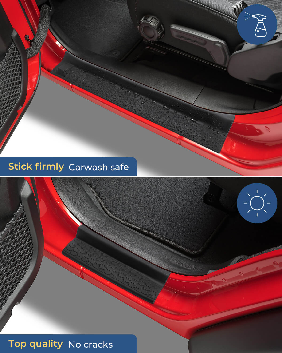 Door Sill Guards for Wrangler JL 4-Door & Gladiator JT 2018–2024