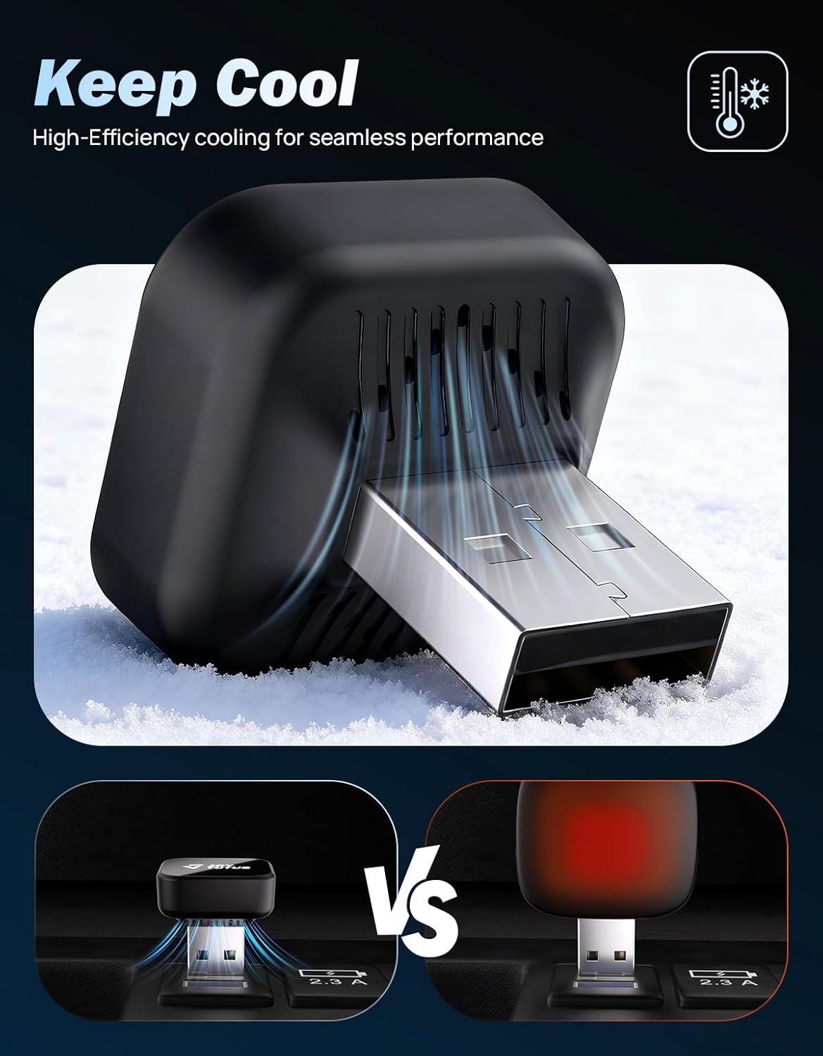 JOYTUTU Wireless CarPlay Adapter, 3 in 1 Wired to Wireless for iphone CarPlay & Android Auto, Adapter Compatible with USB C & Type C, Mini Cube Design for Cars with Built-in Wired