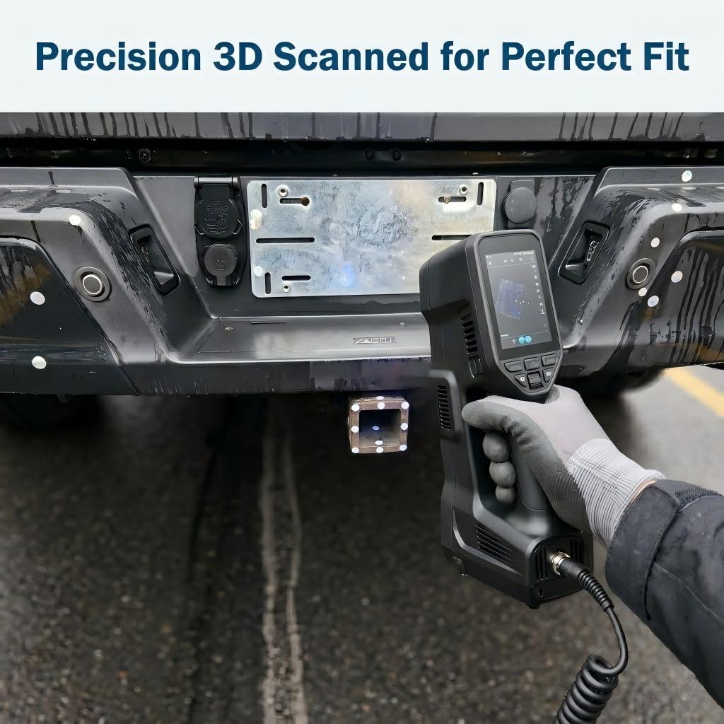 Joytutus 3D Printed F150 Trailer Hitch Cover | Anti-Break ABS Black Snap-in Hitch Receiver Plug for Ford F-150