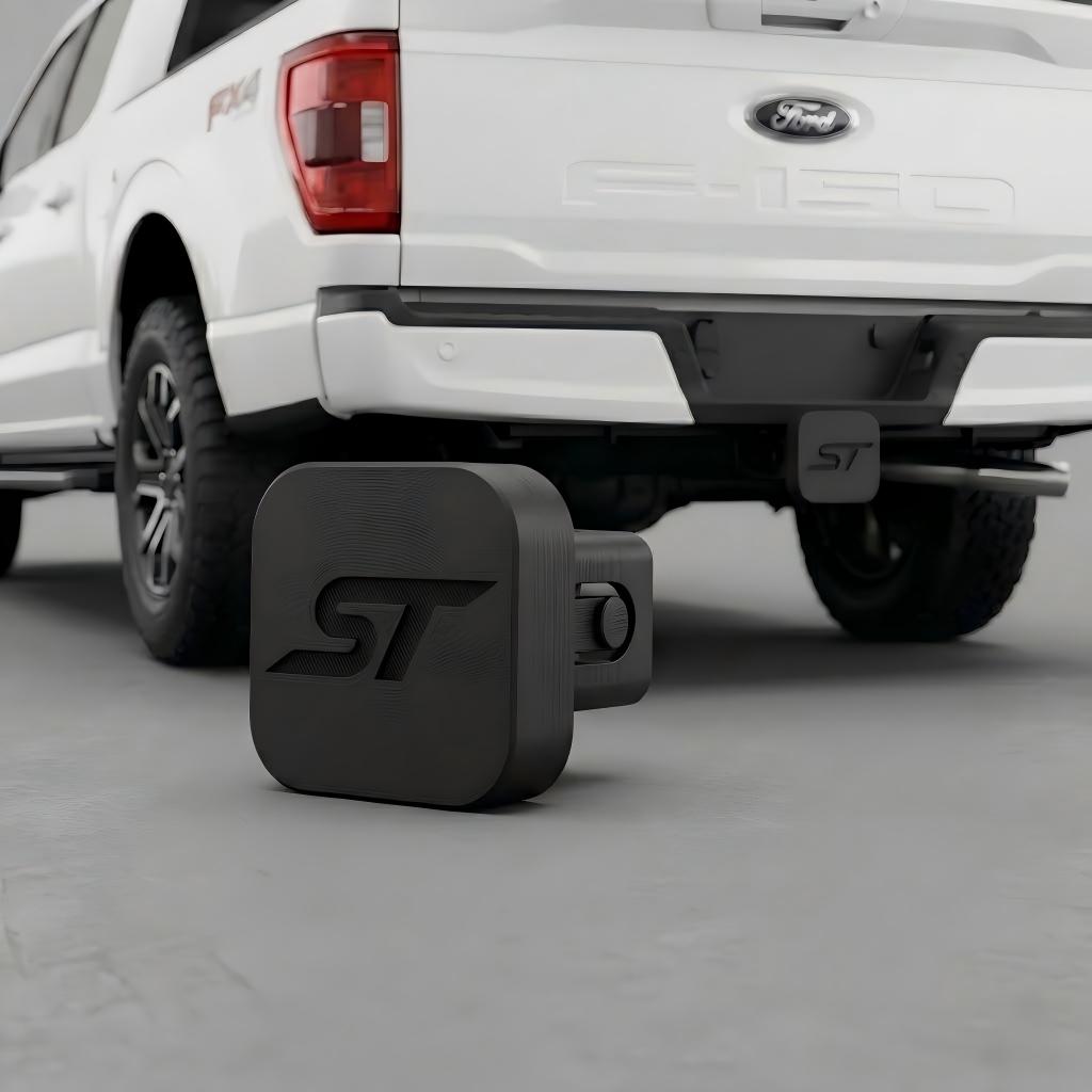 Joytutus 3D Printed ST Trailer Hitch Cover for Ford F150 | Anti-Break Snap-On 2" Receiver Cover