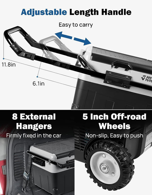30 Quart Car Portable Refrigerator with Ice Cream Mode,Electric Cooler Fridge,Camping Freezer