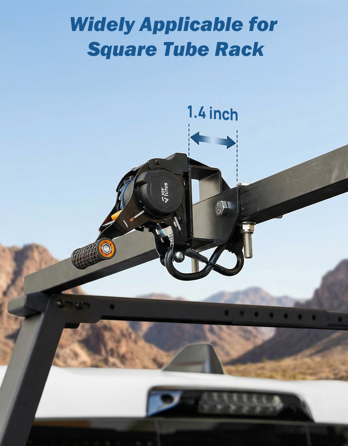 Auto Retractable Ratchet Straps for Square Tube – 10 ft, 1500 lbs, 2-Pack