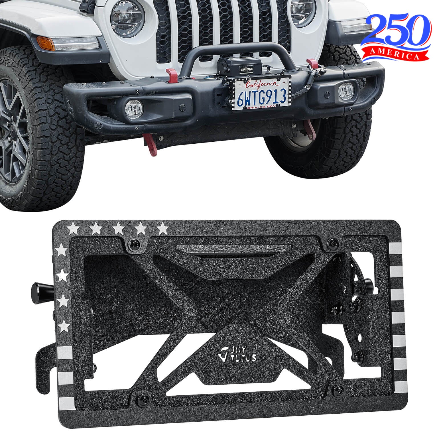Universal Flip-Up License Plate Mount for 10 Hawse Fairlead (254mm)