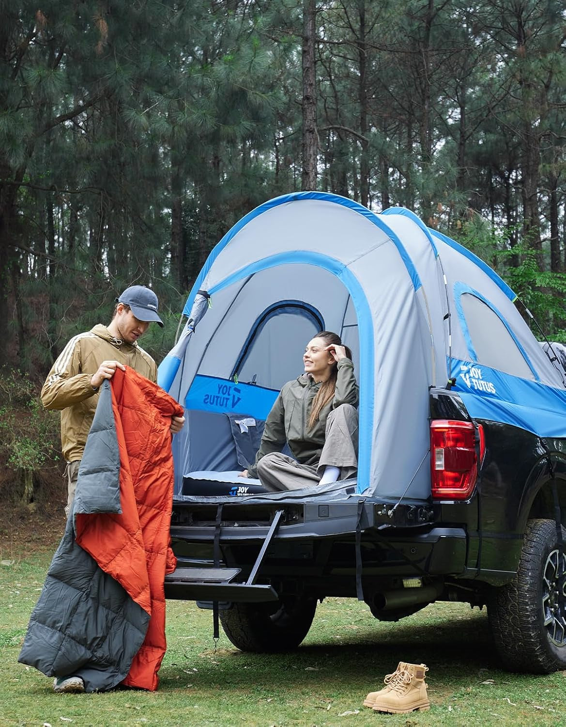 Truck Tent, Portable Truck Bed Tent for 5.5'-5.8' with Rainfly