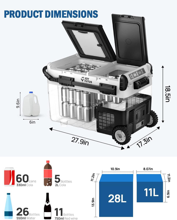 41 Quart Car Portable Refrigerator with Ice Cream Mode,Electric Cooler Fridge,Camping Freezer