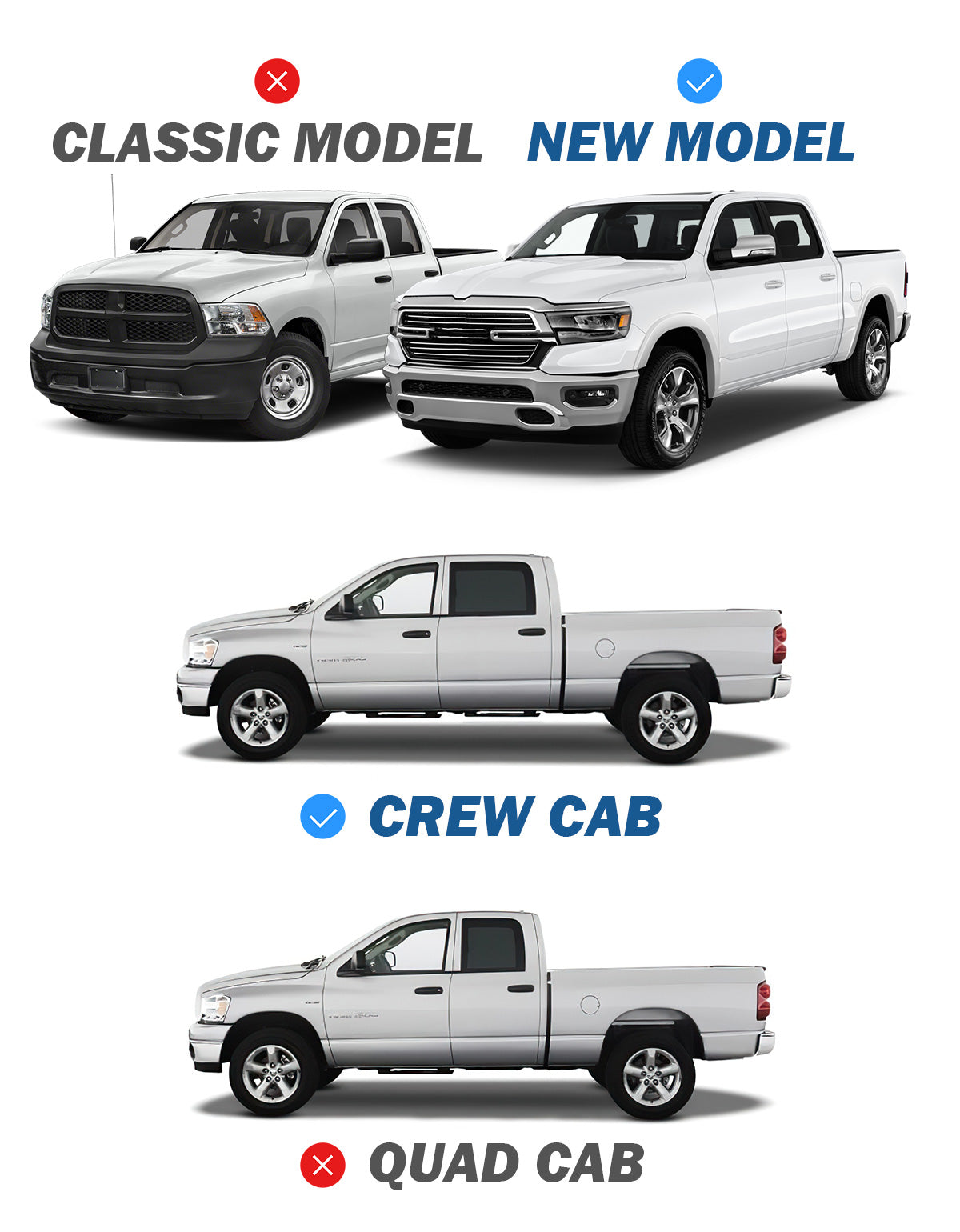 Under Seat Storage Compatible With 2019-2024 Ram 1500 Crew Cab(New Body Style), Truck Organizer Back Seat Storage, Underseat Under Seat Storage