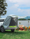SUV Tailgate Tent with Awning Shade, Car Roof Canopy and Poles, Water Resistant Camping Tent