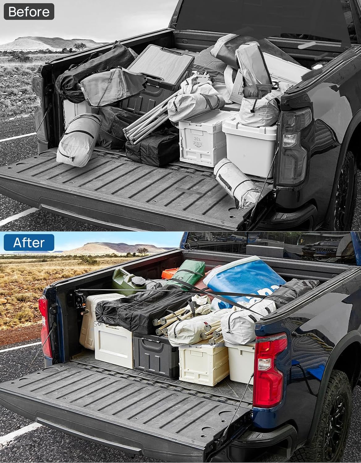 Retractable Ratchet Straps for Ford Maverick (2022–2026) – Heavy-Duty Tie Down System