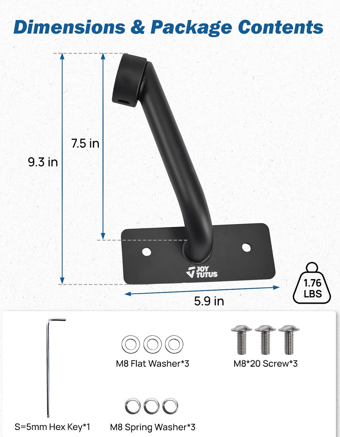 Starlink Mini Mount for Jeep Wrangler JLU 4-Door (2018–2026) Hard Top