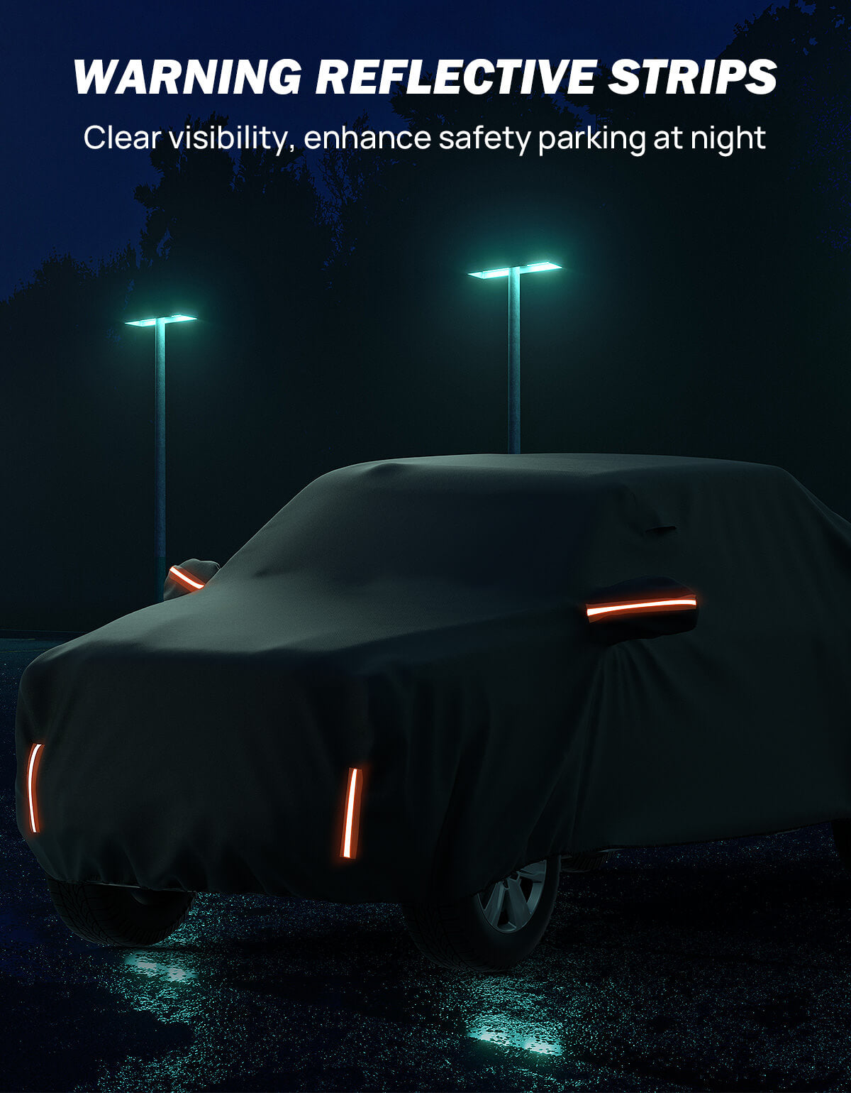 Car Cover for Ford F-150 Crew Cab 5.5 ft Bed 2015–2026, Waterproof