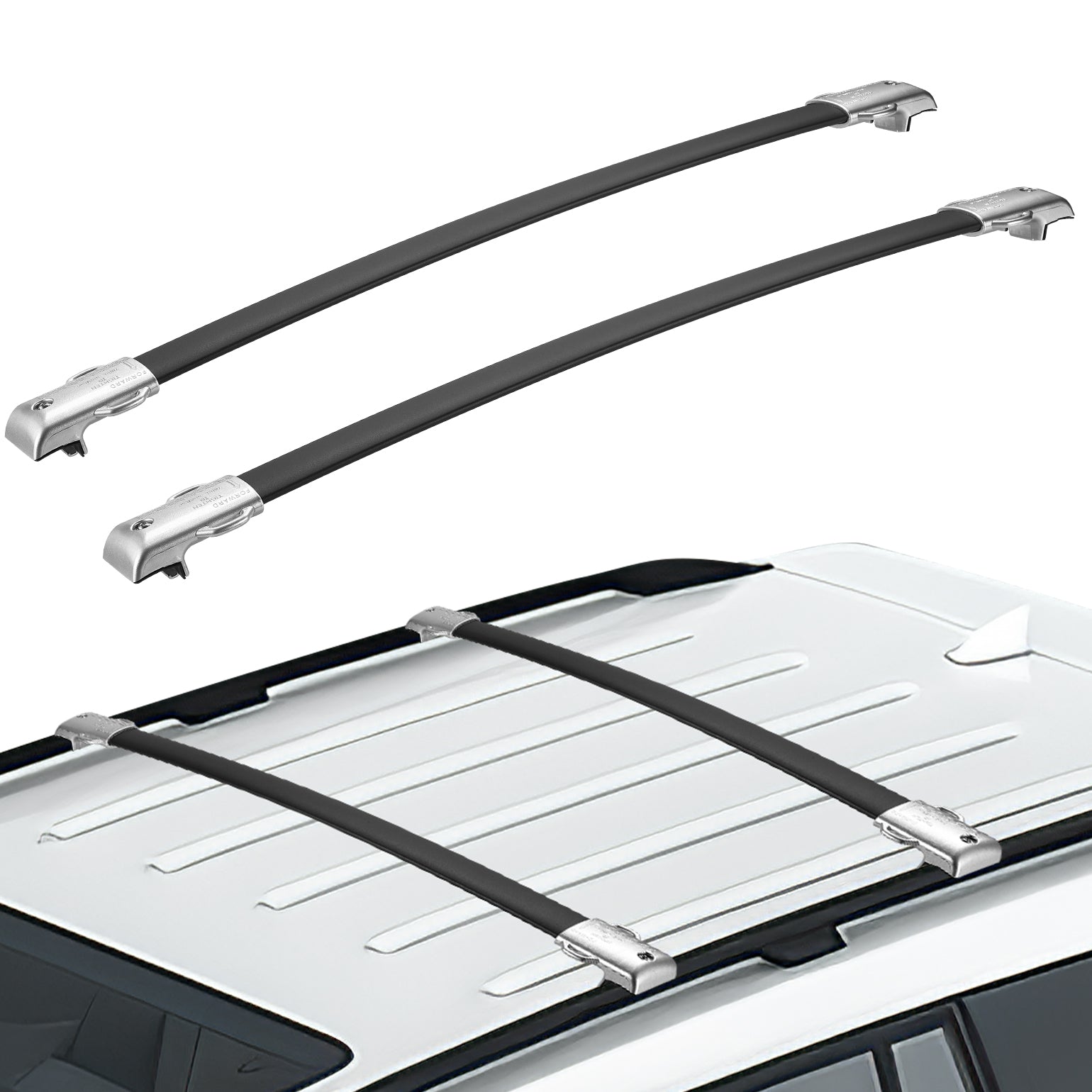 Roof Racks Cross Bars Compatible with GX460 2010-2023, Aluminum Roof Rail Cross Bars, Low Wind Noise Rooftop Cargo Carrier Crossbars