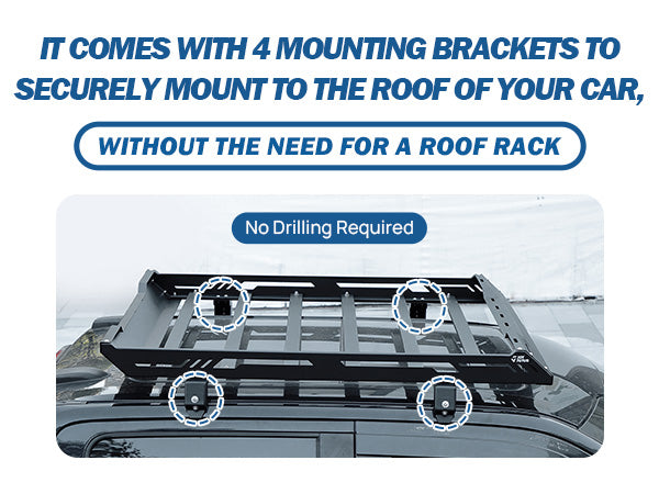 No Crossbars. No Drilling.